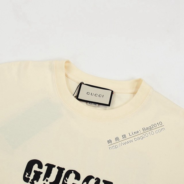 Gucci古奇專櫃古馳2023SS新款印花T恤 男女同款 tzy2702